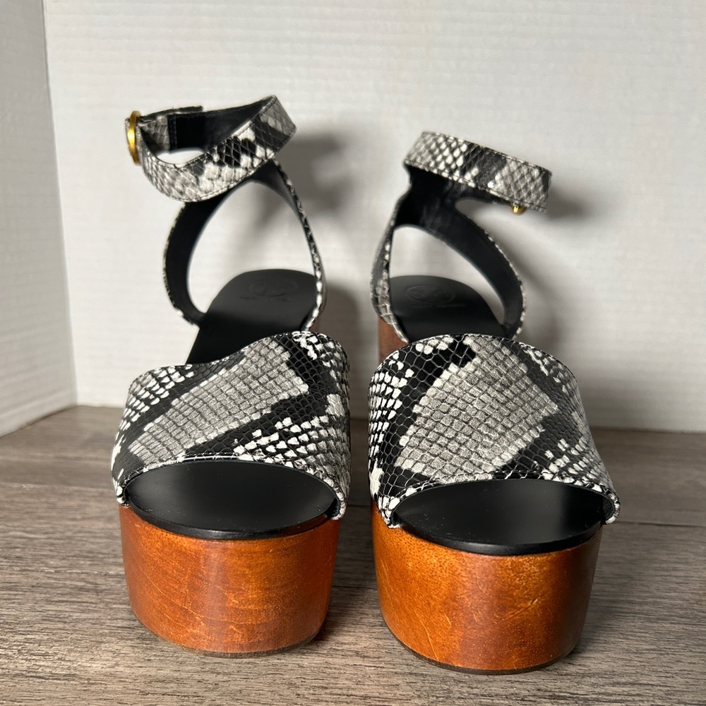 Tory Burch Camilla Snakeskin platforms